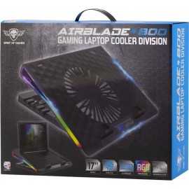 Refroidisseur pour ordinateur portable Spirit of Gamer Tunisie Airblade 800 avec 1 ventilateur de 170 mm et rétroéclairage RGB