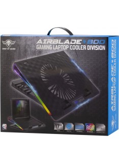 Refroidisseur pour ordinateur portable Spirit of Gamer Tunisie Airblade 800 avec 1 ventilateur de 170 mm et rétroéclairage RGB