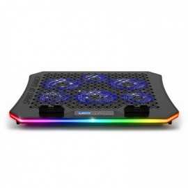 Refroidisseur pour ordinateur portable 17" Spirit of Gamer Tunisie Airblade 1200 RGB avec 6 ventilateurs de 110 mm