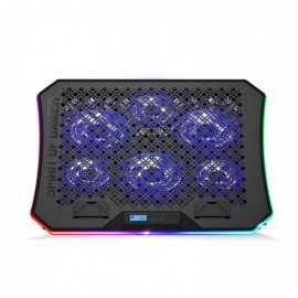 Refroidisseur pour ordinateur portable 17" Spirit of Gamer Tunisie Airblade 1200 RGB avec 6 ventilateurs de 110 mm