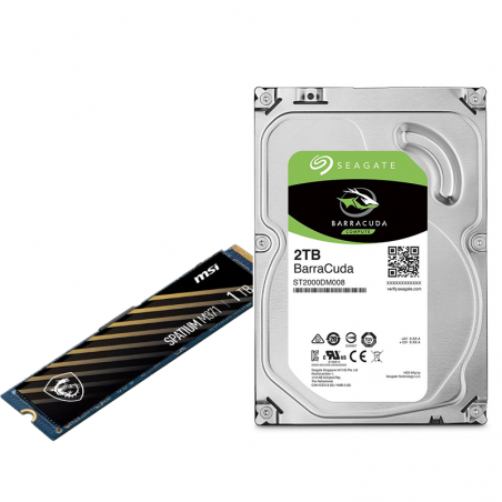 Tunisie Skymil|Level Up Stockage|Seagate|Pack Nvme 1To + HDD 2Tb|359,000 TND