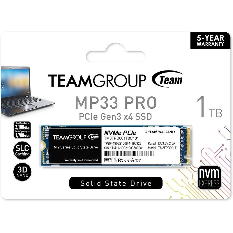 SSD TEAMGROUP MP33 PRO 1Tb NVMe Tunisie