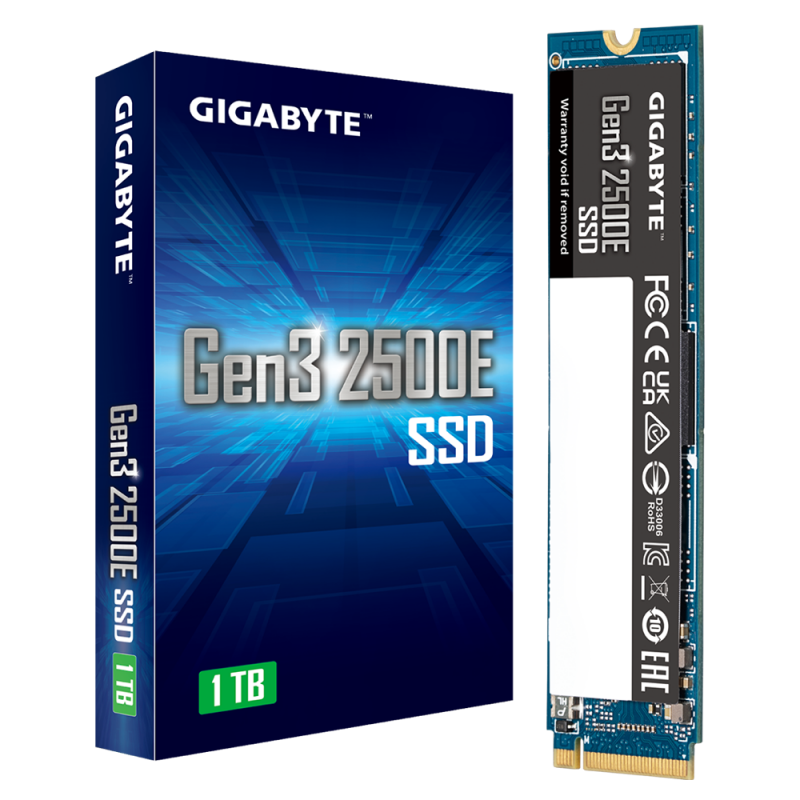 Gigabyte Gen3 2500E SSD 1TB - NVMe - 2