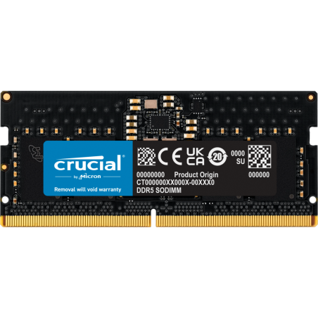 Tunisie Ram pour Pc Portable Crucial 16Go DDR5 4800 MHz - SODIMM