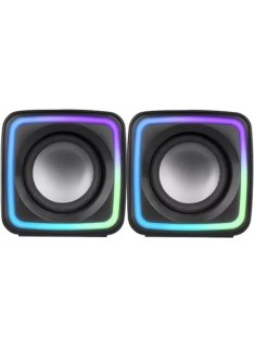 MARS GAMING MSCUBE SPEAKERS 8W ARGB FLOW - BLACK