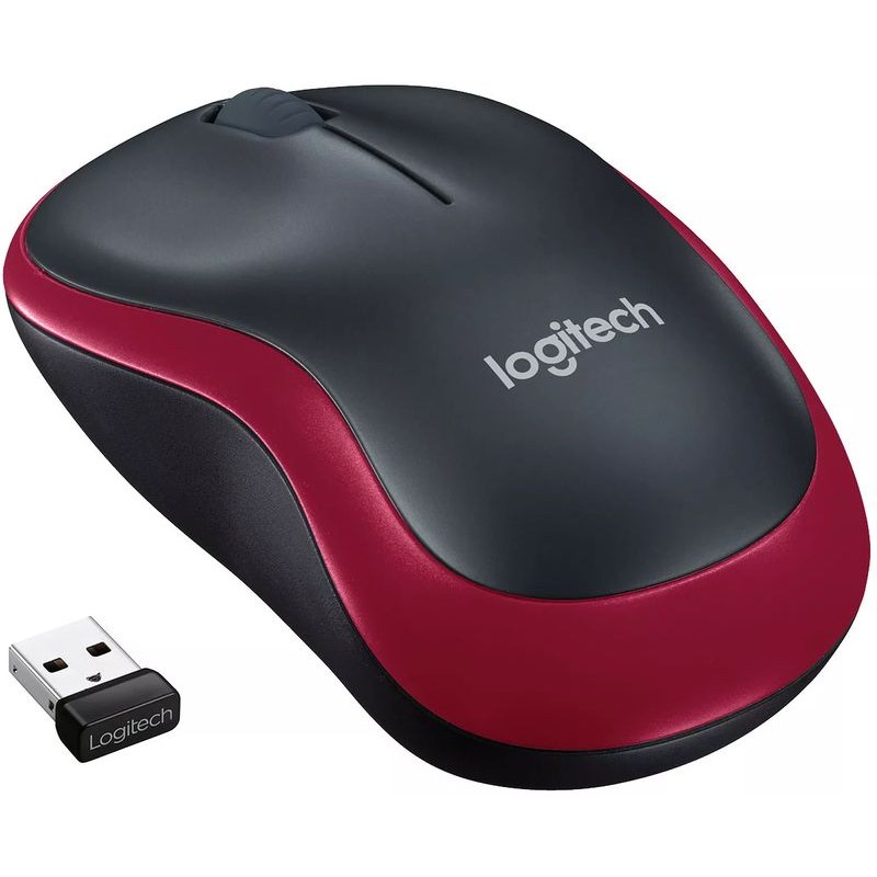Logitech Wireless Mouse M185 Tunisie Rouge