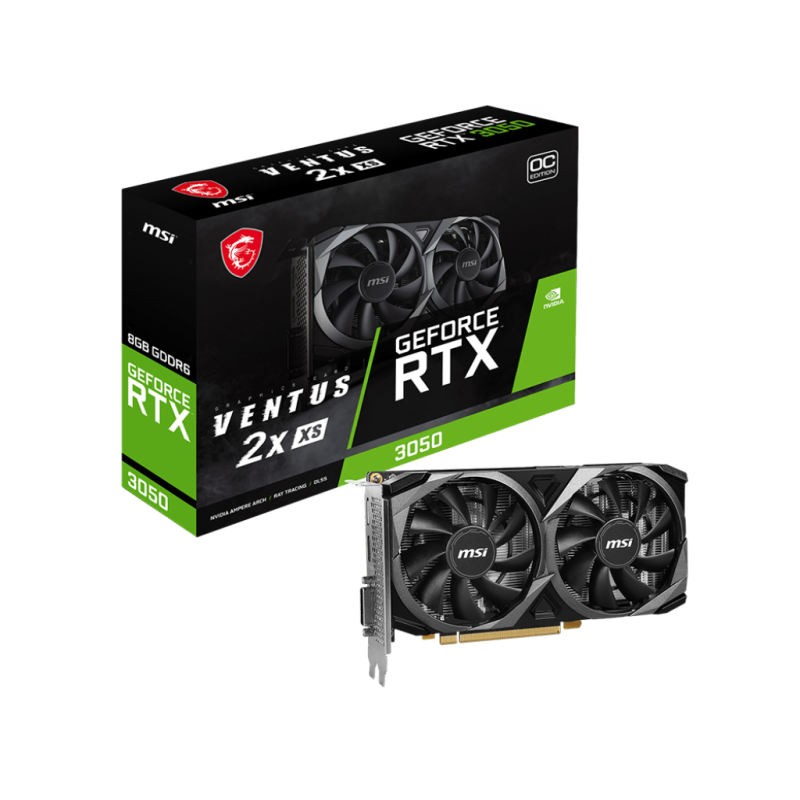 MSI GeForce RTX 3050 VENTUS 2X Xs 8G Oc