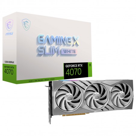 MSI GeForce RTX 4070 GAMING X SLIM WHITE 12G - 1