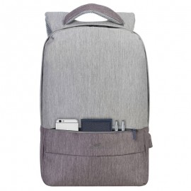Tunisie Accessoires PC Portable SAC À DOS RIVACASE  15.6" 7562 - GRIS ET MOKA