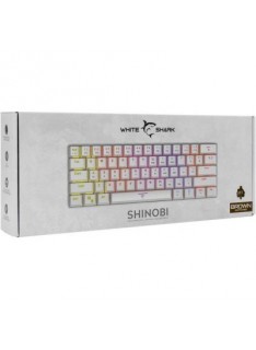 achat White Shark MECHANICAL KEYBOARD GK-2022 SHINOBI WHITE / BROWN SW tunisie