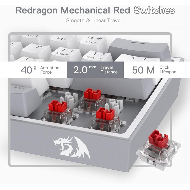 Redragon FIZZ K617 RGB - Red Switch