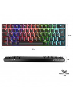 SPIRIT OF GAMER K200 WIRELESS RED SWITCHE