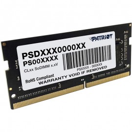 Tunisie Ram pour Pc Portable PATRIOT SO-DIMM DDR4 8 GO 2400MHZ