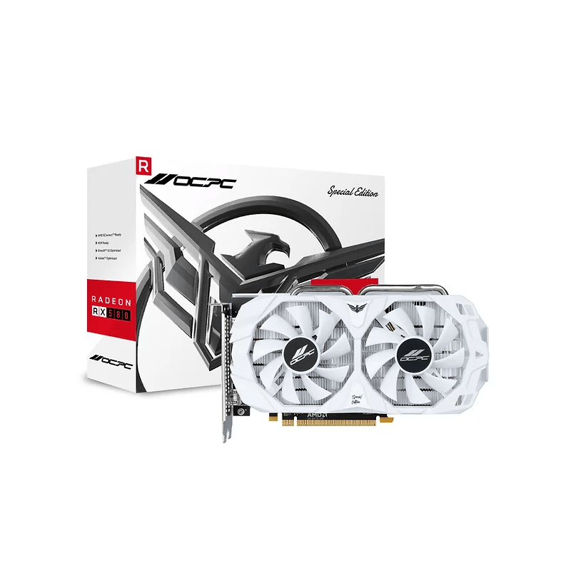 OCPC GAMING USA Radeon RX 580 SE 8GB GDDR5 - WHITE