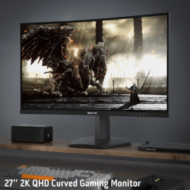 Tunisie Ecrans Gamer REDRAGON CORAL II 27" 180Hz VA CURVED QHD 2K