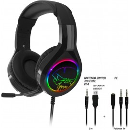 Tunisie Micro-casque Gamer SPIRIT OF GAMER PRO H8 RGB  - BLACK