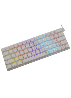 Tunisie Clavier Gamer White Shark WAKIZASHI WHITE- BLEU SWITCH - QWERTY