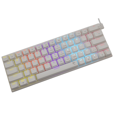 Tunisie Clavier Gamer White Shark WAKIZASHI WHITE- BLEU SWITCH - QWERTY