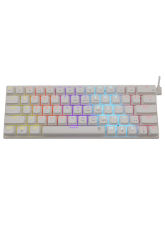 Tunisie Clavier Gamer White Shark WAKIZASHI WHITE- BLEU SWITCH - QWERTY