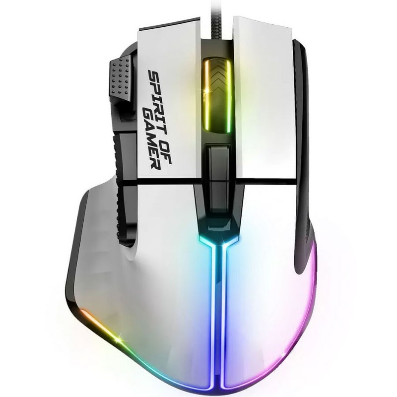 achat Souris filaire pour gamer SPIRIT OF GAMER PRO-M5 WHITE RGB tunisie