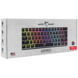 clavier White Shark GK-2202 ASHIKO BLACK RED Switch tunisie