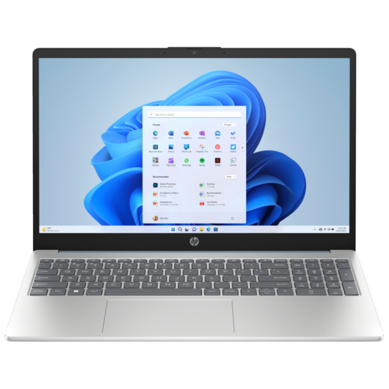laptop HP 15-FC0016NK | RYZEN 5 7520U | 8GO | 512GB SSD | WINDOWS 11 tunisie