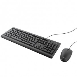 Tunisie |Skymil|TRUST|Clavier Gamer|TRUST ENSEMBLE CLAVIER & SOURIS FILAIRE PRIMO 23993 - NOIR