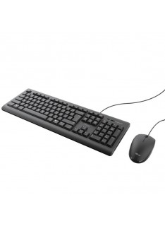 Tunisie |Skymil|TRUST|Clavier Gamer|TRUST ENSEMBLE CLAVIER & SOURIS FILAIRE PRIMO 23993 - NOIR