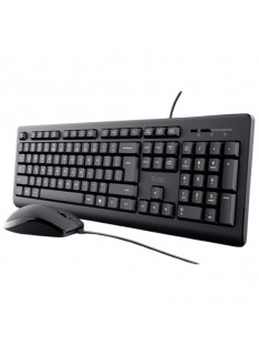 Tunisie |Skymil|TRUST|Clavier Gamer|TRUST ENSEMBLE CLAVIER & SOURIS FILAIRE PRIMO 23993 - NOIR