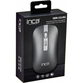 Tunisie |Skymil|INCA|Périphériques Pro|SOURIS SANS FIL+BLUETOOTH RECHARGABLE  INCA IWM-531RG