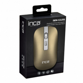 Tunisie |Skymil|INCA|Périphériques Pro|SOURIS SANS FIL+BLUETOOTH RECHARGABLE  INCA IWM-531RS