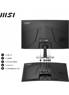 Tunisie |Skymil|MSI|Ecrans Pro|MSI Pro MP2422C 23.6'' Full HD incurvé 100 Hz