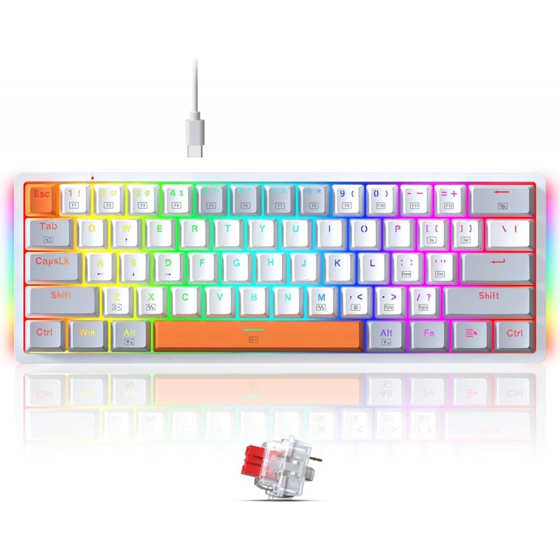 REDRAGON AKALI K642WGO RGB - RED SWITCH - 1