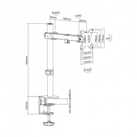 SBOX Support de bureau LCD-351/1 / 13"-32" - 2