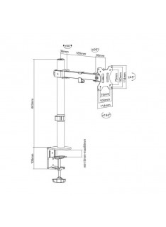 SBOX Support de bureau LCD-351/1 / 13"-32" - 2