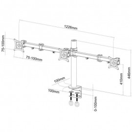 SBOX Support de bureau LCD-352/3 / 13"-27" - 1