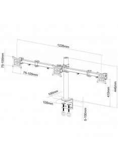 SBOX Support de bureau LCD-352/3 / 13"-27" - 1