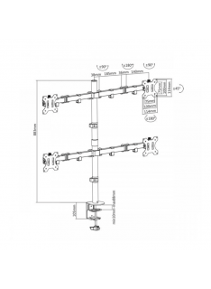 SBOX Support de bureau LCD-352/4 / 13"-32" - 2