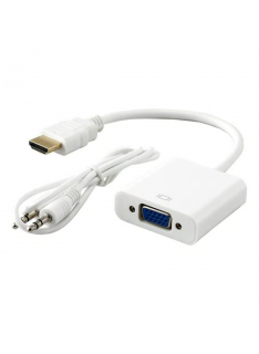 ADAPTATEUR SBOX HDMI M vers VGA F+ Audio - 1