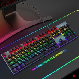 Tunisie Skymil|Clavier Gamer|T-Wolf|T-WOLF T17 RGB MÉCANIQUE FILAIRE|75,000 TND