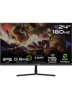 Tunisie |Skymil|GAMEON|Ecrans Gamer|GAMEON 24" IPS 180 Hz PRO-SERIES GOPS24180IPS - BLACK