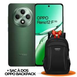 Tunisie Skymil|Smartphone|OPPO|Smartphone OPPO Reno12 F 5G 12Go 256Go - VERT + Sac à Dos Backpack Offert|1 429,000 TND