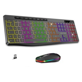 Tunisie Skymil|Clavier Gamer|Advance |ADVANCE Ensemble Clavier et Souris Gamer Sans Fil CLS-3100 RGB - Noir|94,000 TND