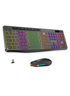 Tunisie Skymil|Clavier Gamer|Advance |ADVANCE Ensemble Clavier et Souris Gamer Sans Fil CLS-3100 RGB - Noir|94,000 TND