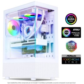 Tunisie Skymil|Boitier|Spirit of gamer|SPIRIT OF GAMER SPECTRA ARTIC ARGB - Blanc|196,000 TND