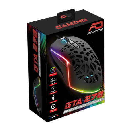 Tunisie Skymil|Souris Gamer|Advance |ADVANCE GAMING GTA270 RGB|49,000 TND