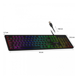 Tunisie Skymil|Clavier Gamer|Advance |ADVANCE RGB RAINBOW SMART TOUCH - NOIR|35,000 TND