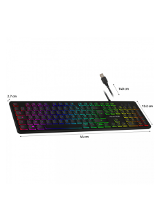 Tunisie Skymil|Clavier Gamer|Advance |ADVANCE RGB RAINBOW SMART TOUCH - NOIR|35,000 TND