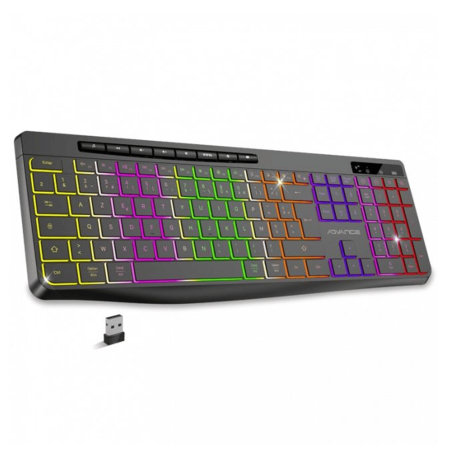 Tunisie Skymil|Clavier Gamer|Advance |ADVANCE R-TYPE SANS FIL RGB RECHARGEABLE NOIR|64,000 TND