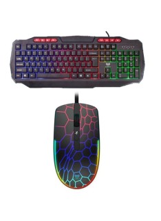 Tunisie Skymil|Ensemble|STAR WAVE|Ensemble Clavier et Souris Gamer Filaire STAR WAVE GCM1093 RGB - Noir|33,500 TND